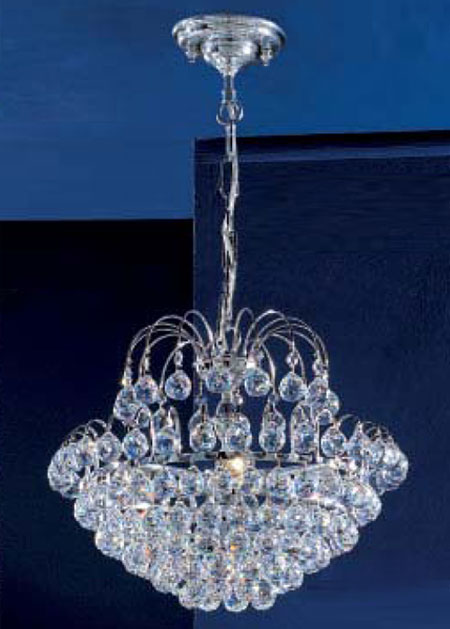 C135-1895-CH-CP Diamante Collection Chrome Crystalique-Plus™ Finish Fixture By Classic Lighting