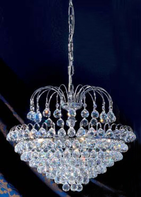 C135-1897-CH-CP Diamante Collection Chrome Crystalique-Plus™ Finish Fixture By Classic Lighting