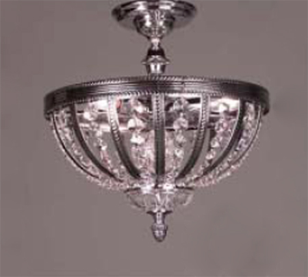 C135-1923-CHB-CP Terragona Collection Chrome with Black Patina Fixture By Classic Lighting
