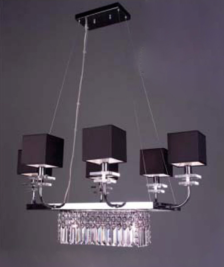C135-1936-BUR-CPR Quadrille Collection Burgundy Shades Fixture By Classic Lighting
