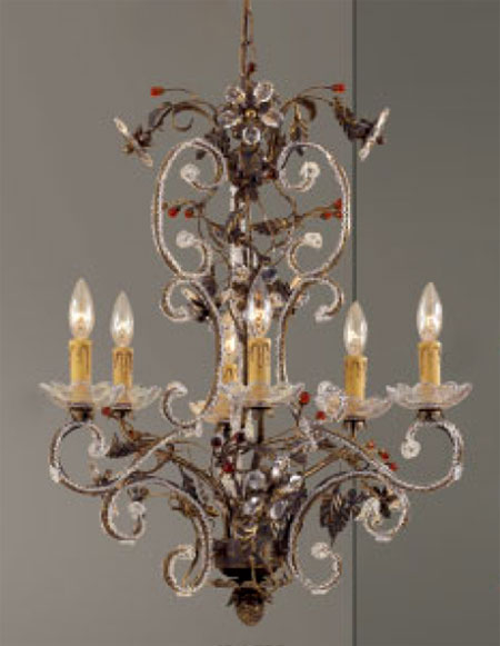 C135-3746-EBG Bella Uva Collection English Bronze With Gold Fixture By Classic Lighting
