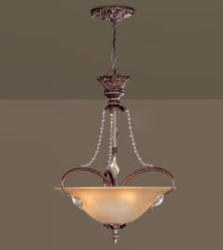 C135-3773-BZS Belleair Collection Bronze With Silver Highlights Fixture By Classic Lighting