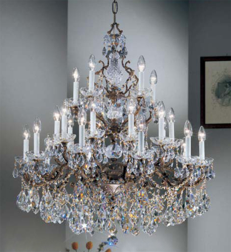 C135-5545-RB-C Madrid Imperial Collection Roman Bronze Crystalique™ Finish Fixture By Classic Lighting