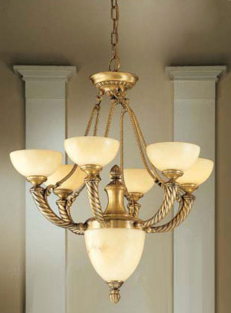 C135-56027-ABR Alhambra Collection Antique Brass Fixture By Classic Lighting