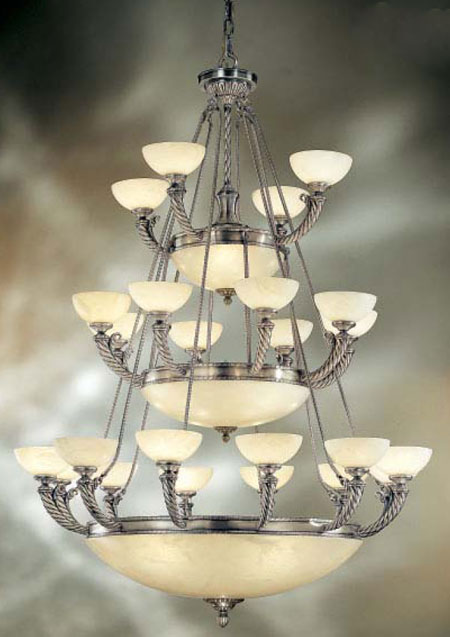 C135-56094-SO Alhambra Collection Silver Oxide Fixture By Classic Lighting