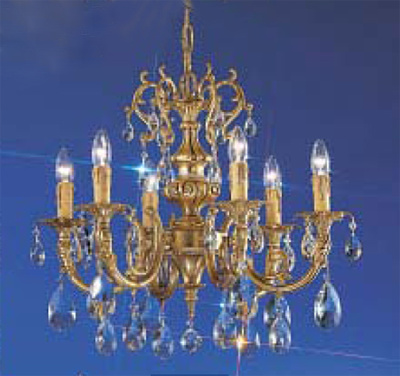 C135-5706-SBB-C Princeton Colllection Satin Bronze With Brown Patina Crystalique™ Finish Fixture By Classic Lighting