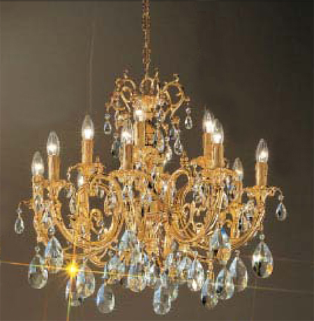 C135-5712-G-C Princeton Colllection 24K Gold Crystalique™ Finish Fixture By Classic Lighting