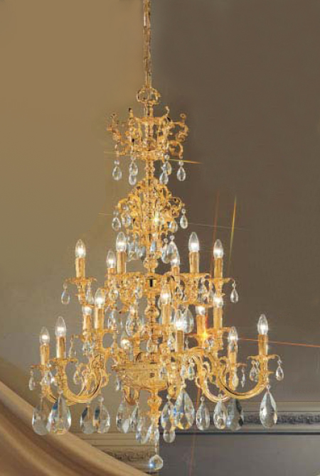 C135-5718-G-C Princeton Colllection 24K Gold Crystalique™ Finish Fixture By Classic Lighting