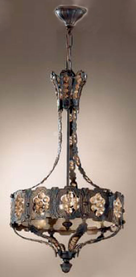 C135-57333-AGB-AI Castillo De Bronce Collection Aged Bronze Fixture By Classic Lighting