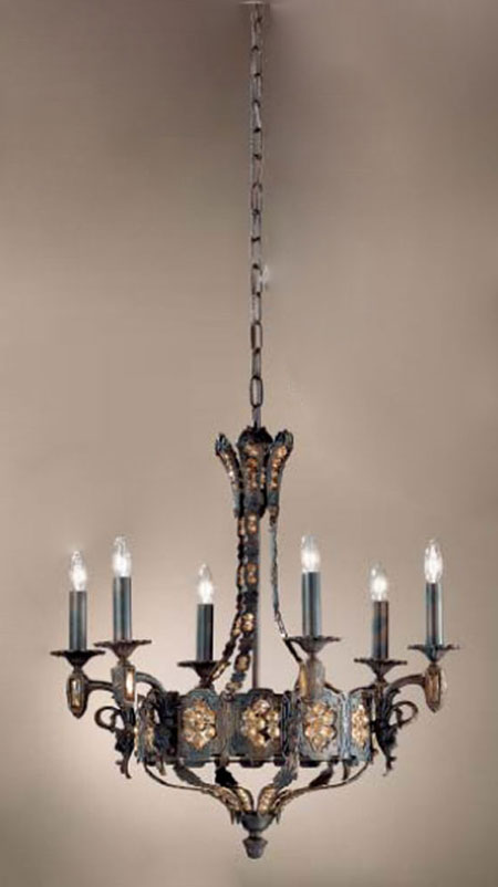 C135-57336-AGB-AI Castillo De Bronce Collection Aged Bronze Fixture By Classic Lighting