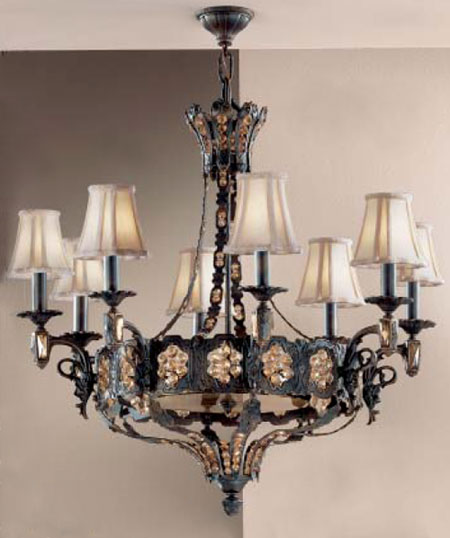C135-57338-AGB-AI Castillo De Bronce Collection Aged Bronze Fixture By Classic Lighting