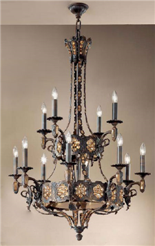 C135-57339-AGB-AI Castillo De Bronce Collection Aged Bronze Fixture By Classic Lighting