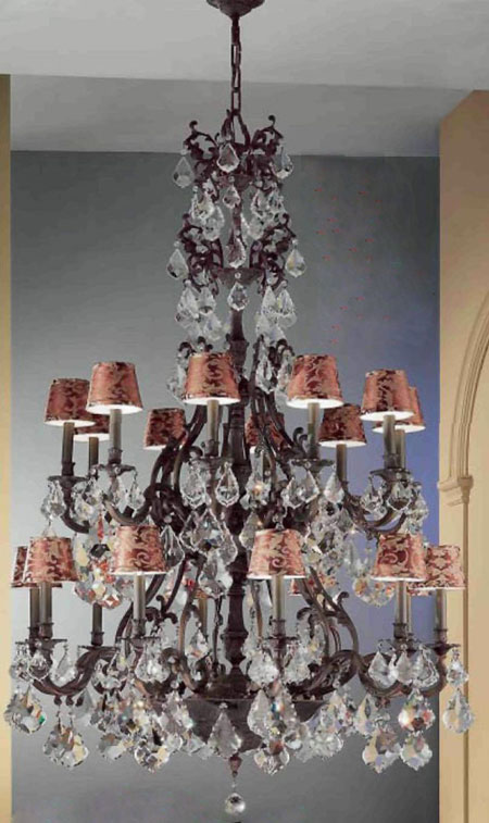 C135-57340-AGB-CP Majestic Collection Aged Bronze Fixture By Classic Lighting