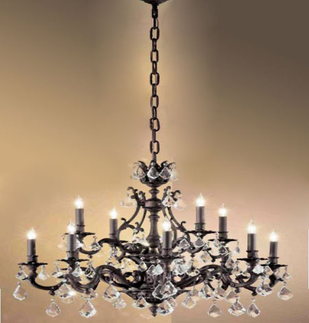 C135-57349-AGB-CP Majestic Collection Aged Bronze Fixture By Classic Lighting