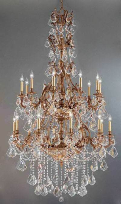 C135-57350-FG-CP Majestic Imperial Collection French Gold Fixture By Classic Lighting