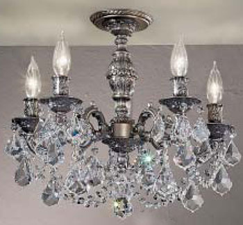 C135-57384-AGP-CP Majestic Collection Aged Pewter Fixture By Classic Lighting