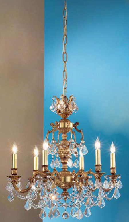 C135-57386-FG-CP Chateau Imperial Collection French Gold Fixture By Classic Lighting