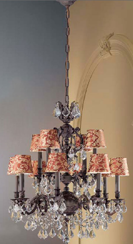 C135-57389-AGB-CP Chateau Imperial Collection Aged Bronze Fixture By Classic Lighting