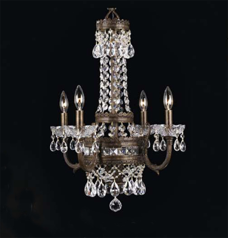 C135-68914-EBG-CP Contessa Collection English Bronze With Gold Highlights Fixture By Classic Lighting