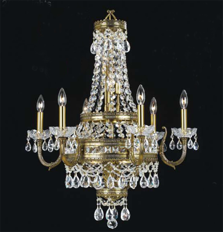 C135-68916-RNB-CP Contessa Collection Renovation Brass Fixture By Classic Lighting