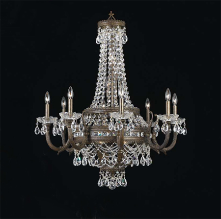 C135-68918-EBG-CP Contessa Collection English Bronze With Gold Highlights Fixture By Classic Lighting