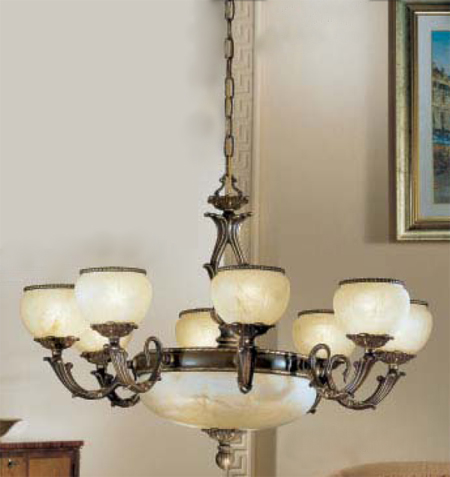 C135-69508-VBZ Alexandria Ii Collection Victorian Bronze Fixture By Classic Lighting