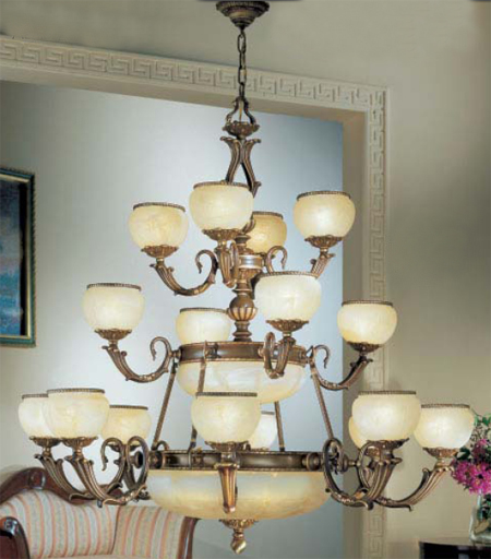 C135-69516-VBZ Alexandria Ii Collection Victorian Bronze Fixture By Classic Lighting