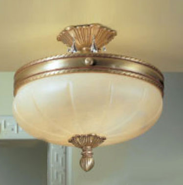 C135-69604-SBB Alexandria Collection Satin Bronze With Brown Patina Fixture By Classic Lighting
