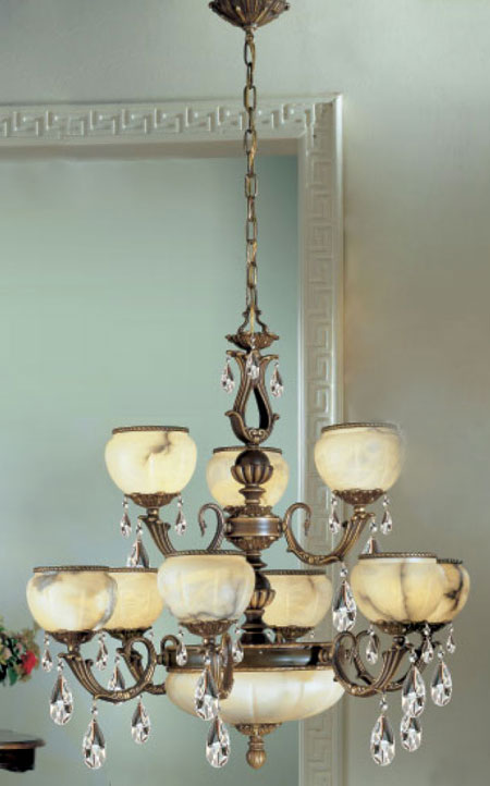 C135-69609-VBZ Alexandria Collection Victorian Bronze Fixture By Classic Lighting