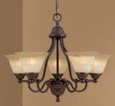 C135-69625-RSB-TCG Providence Collection Rustic Bronze Fixture By Classic Lighting