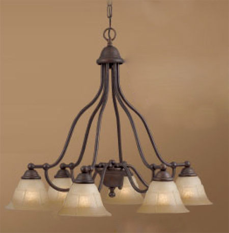 C135-69626-RSB-TCG Providence Collection Rustic Bronze Fixture By Classic Lighting