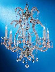 C135-69726-CH-PAT Aurora Collection Chrome Prism Amethyst Finish Fixture By Classic Lighting