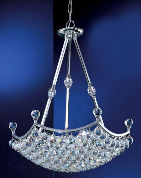 C135-69773-CH-CP Solitaire Collection Chrome Crystalique-Plus™ Finish Fixture By Classic Lighting