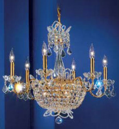 C135-69786-GP-CP Crown Jewels Collection Gold Plate Crystalique-Plus™ Finish Fixture By Classic Lighting