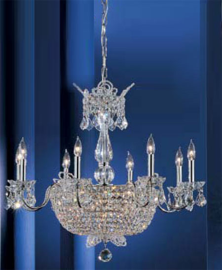 C135-69788-CH-CP Crown Jewels Collection Chrome Crystalique-Plus™ Finish Fixture By Classic Lighting