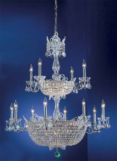 C135-69789-CH-CP Crown Jewels Collection Chrome Crystalique-Plus™ Finish Fixture By Classic Lighting