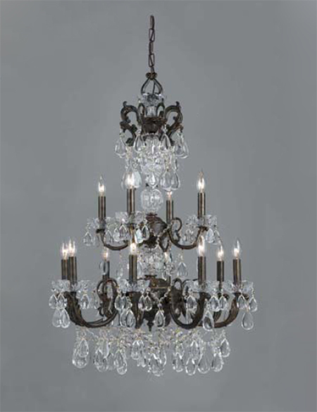 C135-69807-EBG Vienna Palace Collection English Bronze with Gold Patina Fixture By Classic Lighting