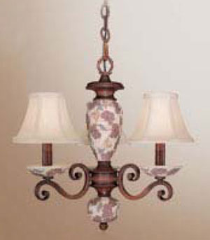 C135-71055-HW Tapestry Collection Honey Walnut Fixture By Classic Lighting
