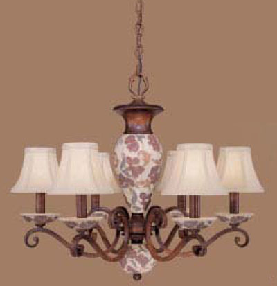 C135-71056-HW Tapestry Collection Honey Walnut Fixture By Classic Lighting
