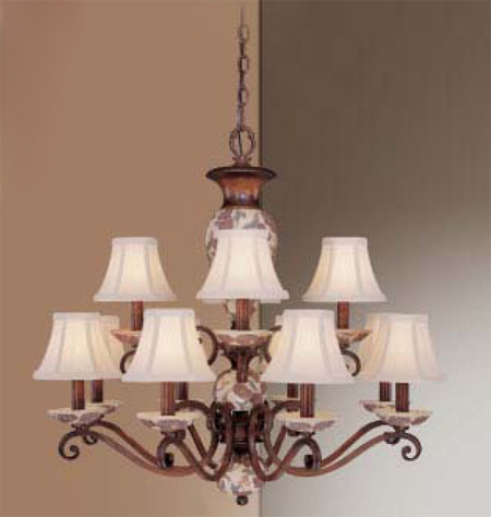 C135-71058-HW Tapestry Collection Honey Walnut Fixture By Classic Lighting