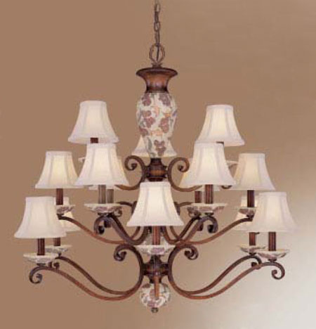 C135-71059-HW Tapestry Collection Honey Walnut Fixture By Classic Lighting