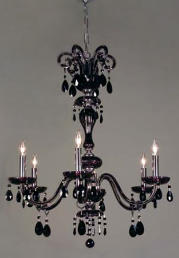 C135-82006-CBK Monte Carlo Collection Crystalique Black Fixture By Classic Lighting