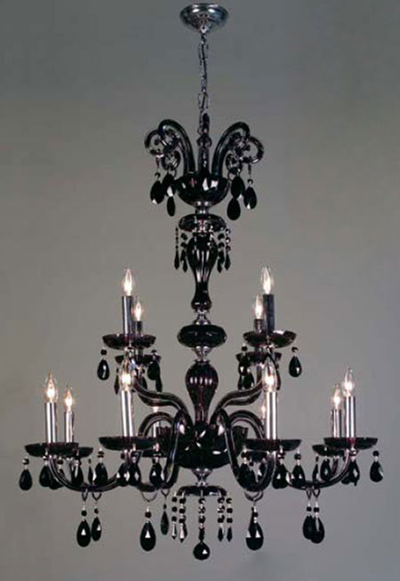 C135-82008-CBK Monte Carlo Collection Crystalique Black Fixture By Classic Lighting