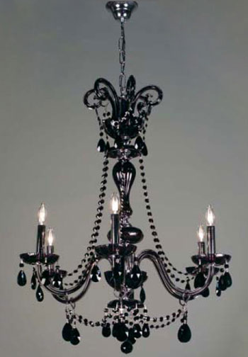 C135-82016-CBK Monte Carlo Elite Collection Crystalique Black Fixture By Classic Lighting