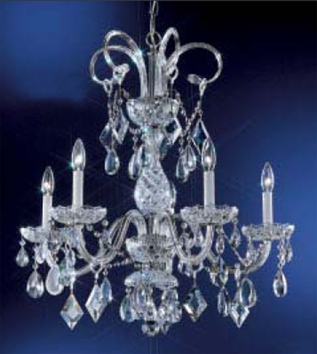 C135-8287-CH-C Prague Collection Chrome Finish Fixture By Classic Lighting