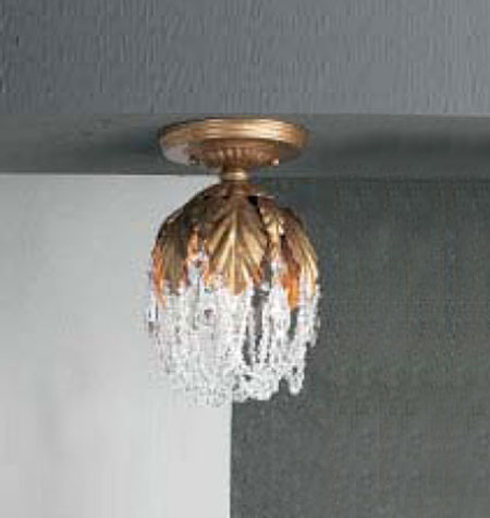 C135-8330-OG-C Petite Fleur Collection Olde Gold Crystalique™ Finish Fixture By Classic Lighting