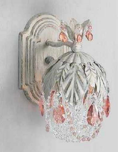 C135-8332-AW-PRO Petite Fleur Collection Antique White Prism Rose Finish Fixture By Classic Lighting
