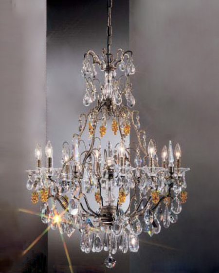 C135-9059-ABG-GST Garden Of Versailles Collection Antique Bronze Gold Finish Fixture By Classic Lighting