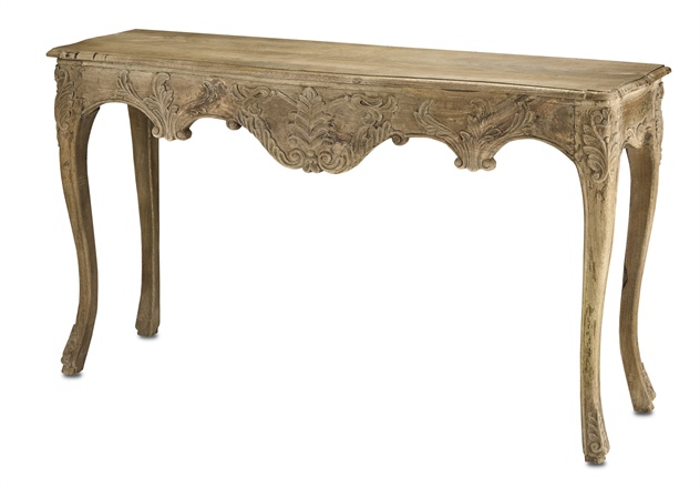 C146-3044 By Currey Lighting Rochette Console Table Natural Finish