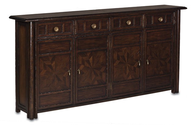 C146-3072 By Currey Lighting Aragon Credenza Corsiva Anhico Finish